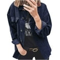 thumbnail image 2 of SDJMa Women's Lightweight Vee Cardigan Sweater Fashion Women Winter Solid Color Long Sleeve Buttons Coat Cardigan Blouse, 2 of 7