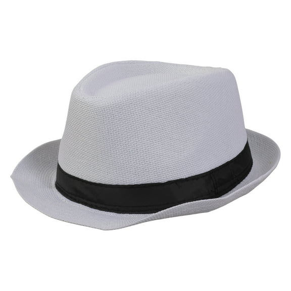 UNTERING Top Hat Short Brim Hats Mens Vintage Hat with Black Bands 8 Solid Color Size Fit Most