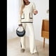 thumbnail image 5 of Conjunto de 2 Piezas para Mujer: Jersey de Punto de Larga Informal y Pantalón de Pierna . Conjunto Deportivo para Estar en Casa. M, 5 of 10