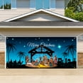 thumbnail image 6 of Fwttom Christmas Garage Door Cover Decorations - Merry Christmas Heartwarming Scene Banner Garage Door Decor Outdoor Indoor for Xmas Holiday,, 6 of 7