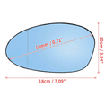 thumbnail image 6 of 2X Right Side Blue Wing Door Mirror Rearview Mirror Glass Heated For 1 3 Series E81 E87 E82 E46 E90 E92 Z4 E85, 6 of 6