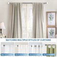 thumbnail image 6 of Urbanest Crackle Glass Flat Button 1" 5/8" Double Drapery Curtain Window Rod Set - 28" to 48", Brushed Steel, 6 of 6
