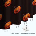 thumbnail image 6 of Black Halloween Pumpkins Shower Curtain 72"x72" ,Bathroom Decorative Shower Curtains Set with 12 Hooks,Modern Waterproof Washable Shower Curtain, 6 of 6