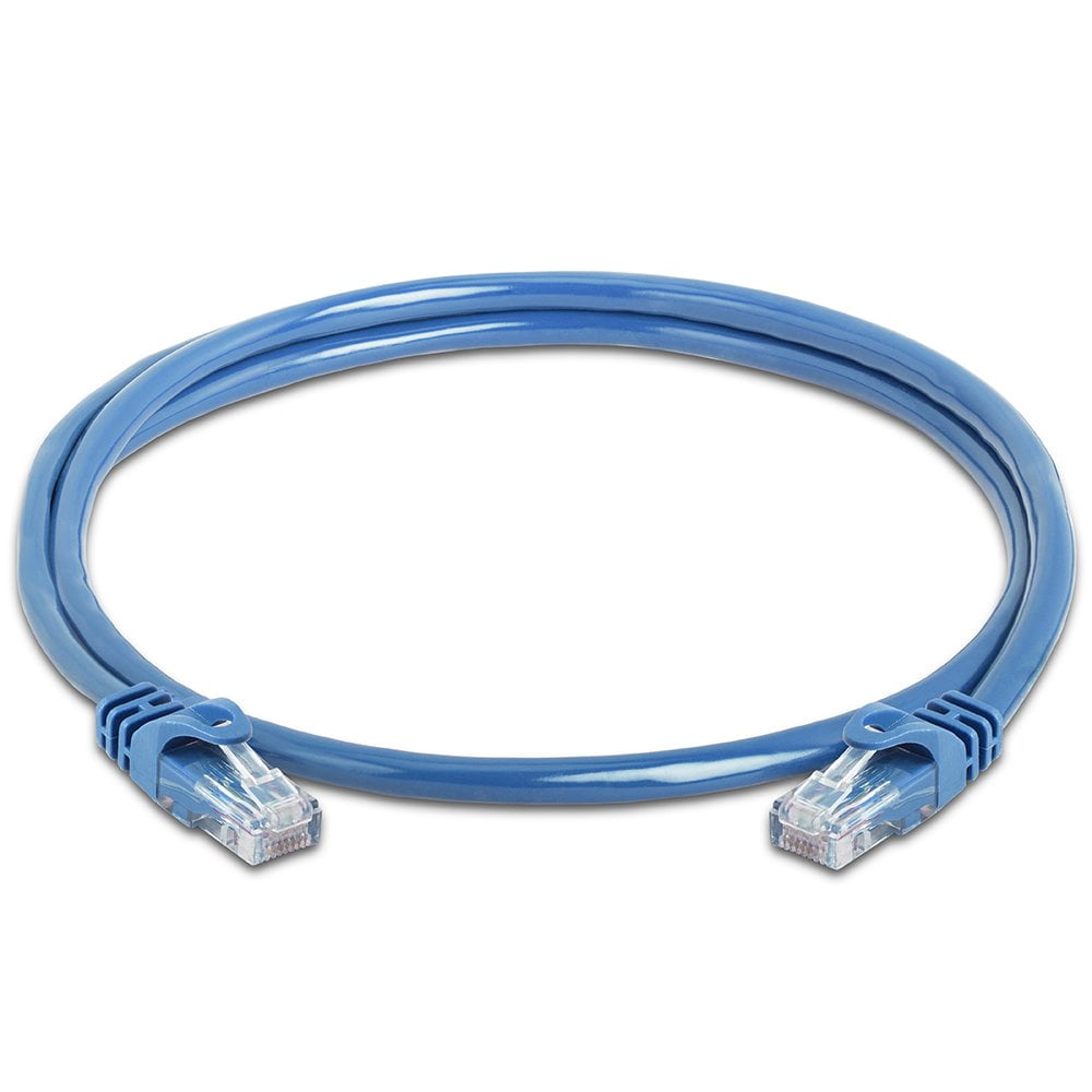 Cmple - 50 Pack Cat 6 Ethernet Cable 3 ft 10Gbps Internet Cables with RJ45 Connectors 550MHz Cat6 Patch Cord for Computer, WiFi Router, Modem - Blue