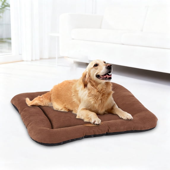 Indestructible Chew Proof Crate Bed Mat Washable Pet Pad With Hidden Zipper Non Bottom For Cozy Dog Sleeping