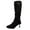 Black, variant on Dasayo Mid-Calf Women Boots Wide Calf Black Slouch Pointed Toe Dress High Heel Boots Woman Shoes 36