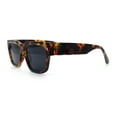 thumbnail image 6 of Retro Gentlemanly Hipster Thick Horn Rim Rectangular Sunglasses Tortoise - Black, 6 of 8