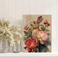 thumbnail image 2 of UXIEQU Vintage Floral Bunny Canvas Wall Art Print 15.75x11.81 Inches, 2 of 8