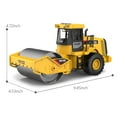 thumbnail image 4 of Fridja 1:16 Scale Alloy Road Roller Toy, 2.4GHz Remote Control Construction Vehicle, 4 of 14