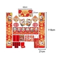 thumbnail image 4 of Letrero de puerta de año Nuevo Chino, pancarta Chunlian, personaje Fu, coplas de Festival de Primavera para adornos de Hotel y apartamento, , estilo D, 4 of 8