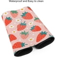 thumbnail image 4 of Pink Strawberry and Flowers Large Gaming Mouse Pad 31.5 x 11.8 Inch NonSlip Rubber Base with Stitched Edges, Ideal for Extended Desktop Coverage and Stylish Home Office Decor, 4 of 6