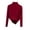 Wine, variant on TIMIFIS White Solid Color Tops for Women High Collar Crop Undershirts Tops Long Sleeve Blouses Casual Fashion Stylish Fall Winter Shirts