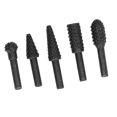 thumbnail image 4 of 5Pcs Rotary Burr File Bit HSS Woodworking Carving Drill DIY Cutting Tools 1/4in Shank, 4 of 5