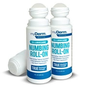 Myderm Medical 5% Lidocaine Hemorrhoidal Numbing Roll On - Pack of 2 - for Relief of Pain, Itching, and Burning - Made in The USA