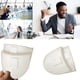thumbnail image 4 of 4 pares de hombreras acolchadas de espuma suave autoadhesivas y accesorios de costura de cubierta suave para costura acolchada de espuma, adecuados para disfraces (blanco) JAMW Sencillez, 4 of 5