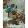 thumbnail image 2 of Albert Pierre-René Maignan 15x18 Black Ornate Wood Framed Double Matted Museum Art Print Titled - La Cigale (1890), 2 of 5