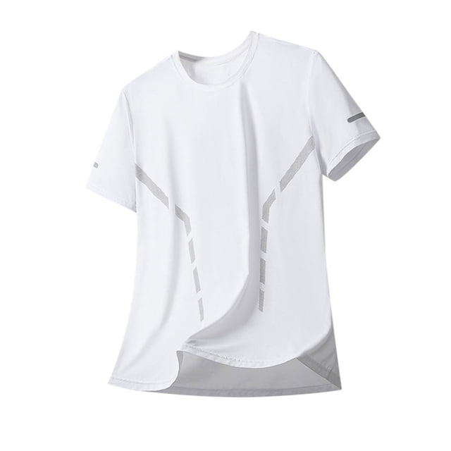 adviicd T-Shirts pour Hommes Mode Été Confort Manches Courtes Col Rond Tee Top Coton Blanc,TTTG