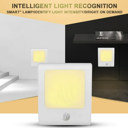 

XEOVHV LED Human Body Induction Nightlight Plug In Induction Cabinet Lamp