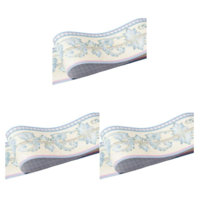 Decodeary Adhesive Non-Damaging To Walls Creative Waterproof Wallpaper Border Yellow Leaf 3Set