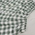 thumbnail image 6 of XINC under $10 Plus Size Pajamas Women's Summer Round Neck With Pocket Checkered Print Loose Casual Home Wear Sleepwear Pajama Pants Set Nightgown and Robe Set Women, 6 of 9