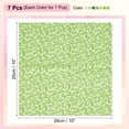 thumbnail image 2 of Uxcell Cotton Fabric Bundles, 7Pcs 10 x 10 inch 100% Cotton Fat Quarter Floral Printed Precut Fabric Squares for Sewing Patchwork Quilting DIY Crafts, Green, 2 of 7