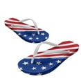 thumbnail image 4 of Chririnla Women's American Flag Print Beach Sandals Casual Comfortable Yoga Mat Flip Flops Quick Dry Lightweight Fashion Outdoor Vacation Pool Flats Slippers, 4 of 7