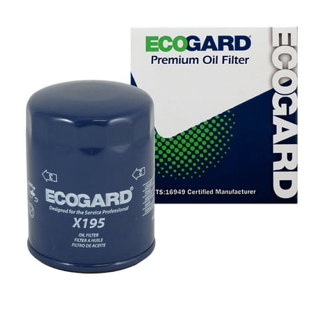 ECOGARD X195 Spin-On Engine Oil Filter for Conventional Oil - Premium Replacement Fits Ford F-150, Taurus, Ranger, Mustang, Focus, Windstar, Escort, Edge, Freestar, E-150 Econoline, F-150 (Best Oil Filter For 2019 Mustang Gt)