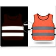 thumbnail image 6 of 2 Pack Kids Reflective Vest Child Toddler Safety High Visibility Vest Yellow for Cycling Walking Skiing, 6 of 6