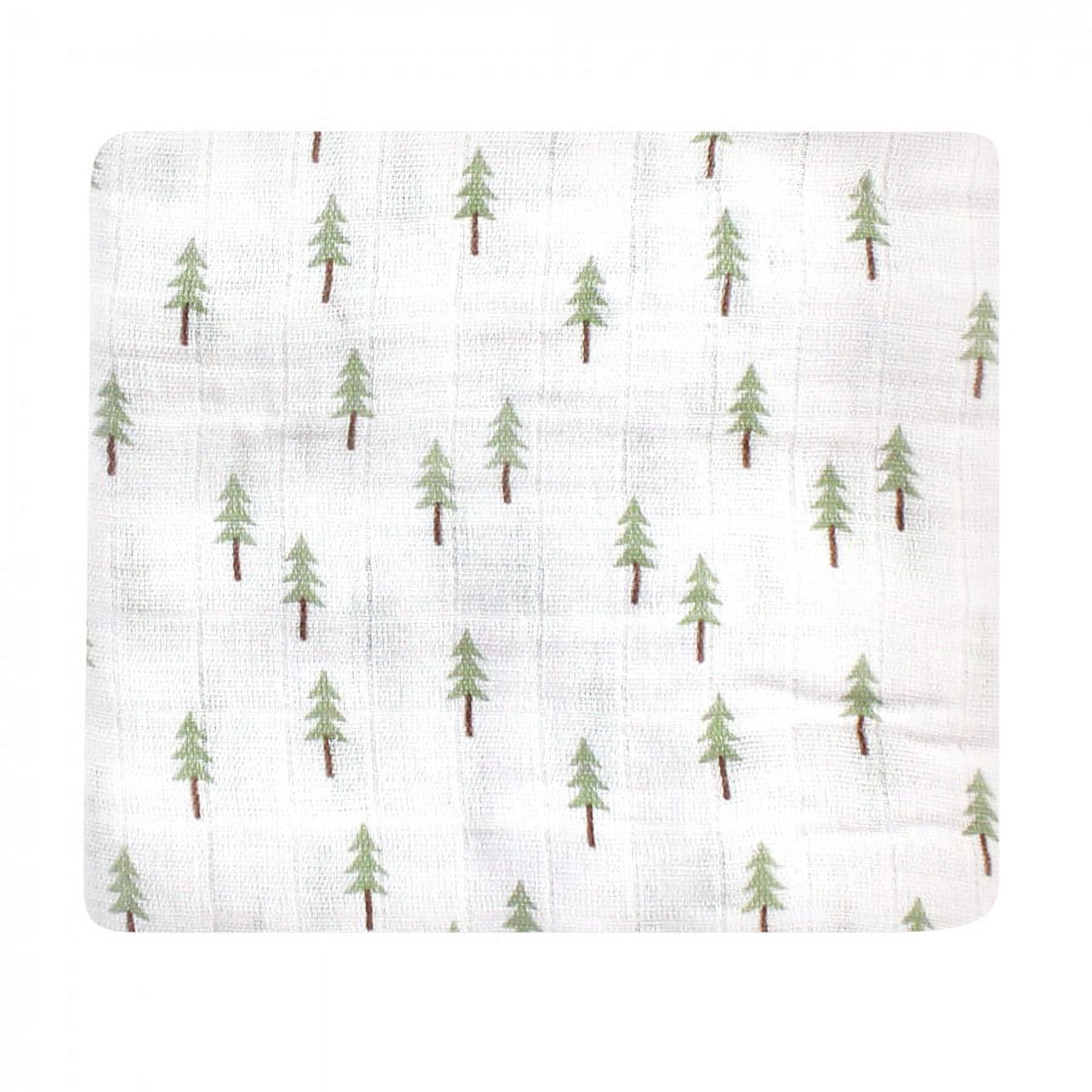Hudson Baby Infant Boy Cotton Muslin Swaddle Blankets, Woodland 3-Pack, One Size