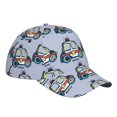 thumbnail image 3 of Naloa Original Classic Low Profile Hat Men Women Baseball Cap Dad Hat Adjustable Unconstructed Police Car Print Cap, 3 of 9