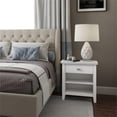 thumbnail image 2 of Simpli Home Artisan Table de Chevet Transitionnel en Bois 24 Pouces Blanc, 2 of 7
