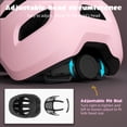 thumbnail image 5 of XJD Kids Bike Helmet Toddler Helmet Age 1-8 years old, Adjustable Skateboard Helmet for Boys Girls Lightweight Kids Helmet, Pink XS, 5 of 10