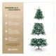 thumbnail image 5 of Árbol de Navidad Escarchado Frondoso Pino Navideño con Nieve Esquimal (Verde Nevado, 2.50 m), 5 of 6