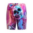 thumbnail image 4 of Picia Neon Skull With Milkshake Pajama Shorts for Men, Men's Pajama Bottoms, Sleepwear,Short Pajama Pants-3X-Large, 4 of 9