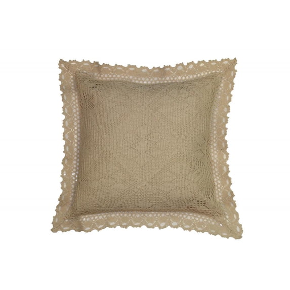 Stars Corchet Vintage Design 18" X 18" Decorative Throw Pillow