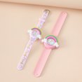thumbnail image 2 of Reloj para niños de 1 pieza (correa fina morada), reloj de pulsera impermeable para niños, movimiento de cuarzo, diseño de dibujos animados 3D, reloj digital para niños de 3 a 11 años JM, 2 of 3