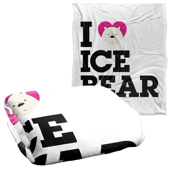 We Bare Bears Heart Ice Bear Officially Licensed Silky Touch Super Soft Throw Blanket 50' x 60'