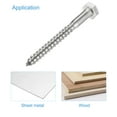 thumbnail image 4 of Uxcell M6 x 60mm 304 Stainless Steel Hex Lag Screws for Wood 10 Pack, 4 of 5