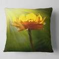 thumbnail image 2 of Designart 16" x 16" Yellow Polyester Throw Pillow, 2 of 5