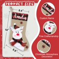 thumbnail image 2 of UYUH Personalized Christmas Stockings with Name | 18 Inch Deer Gnome Santa Snowman Design, Burlap Plaid Xmas Stocking for Holiday Decor, Family Kids Gift Stocking, 2 of 6