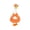 Orange, variant on Bikini Goose Costume For Lawn Goose 21.65 Inch Outdoor Garden Pool Party Decor Green 1 Pack