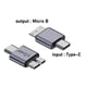 thumbnail image 2 of Adaptador de transferencia de datos para cable de disco duro (Tipo C macho a Micro B hembra), 2 of 3