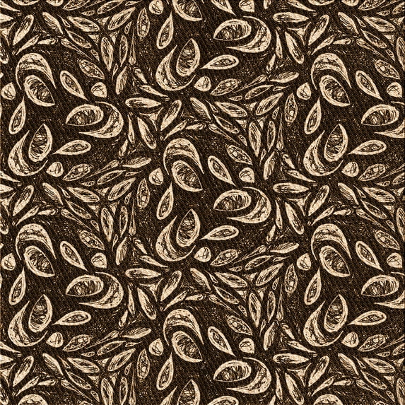 Ahgly Company Machine Washable Indoor Square Transitional Black Brown Area Rugs, 8' Square