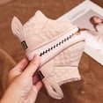 thumbnail image 5 of BFHHYA Toddlers' Boys Girls Fleece-Lined Ankle Snow Boots Non-Slip Soft Sole First-Walker Shoes Side Zipper Warm Boots for Family Visits, 5 of 6