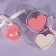 thumbnail image 2 of Juego de 2 esponjas de maquillaje faciales con forma de corazón (4 unidades, rosa y beige), 2 of 8