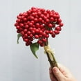 thumbnail image 7 of HEVIRGO 10 Pcs Artificial Flower Fake Berry Branch Plastic DIY Wedding Bouquets Party Home Decor Fake Flower for Hotel,Orange, 7 of 7