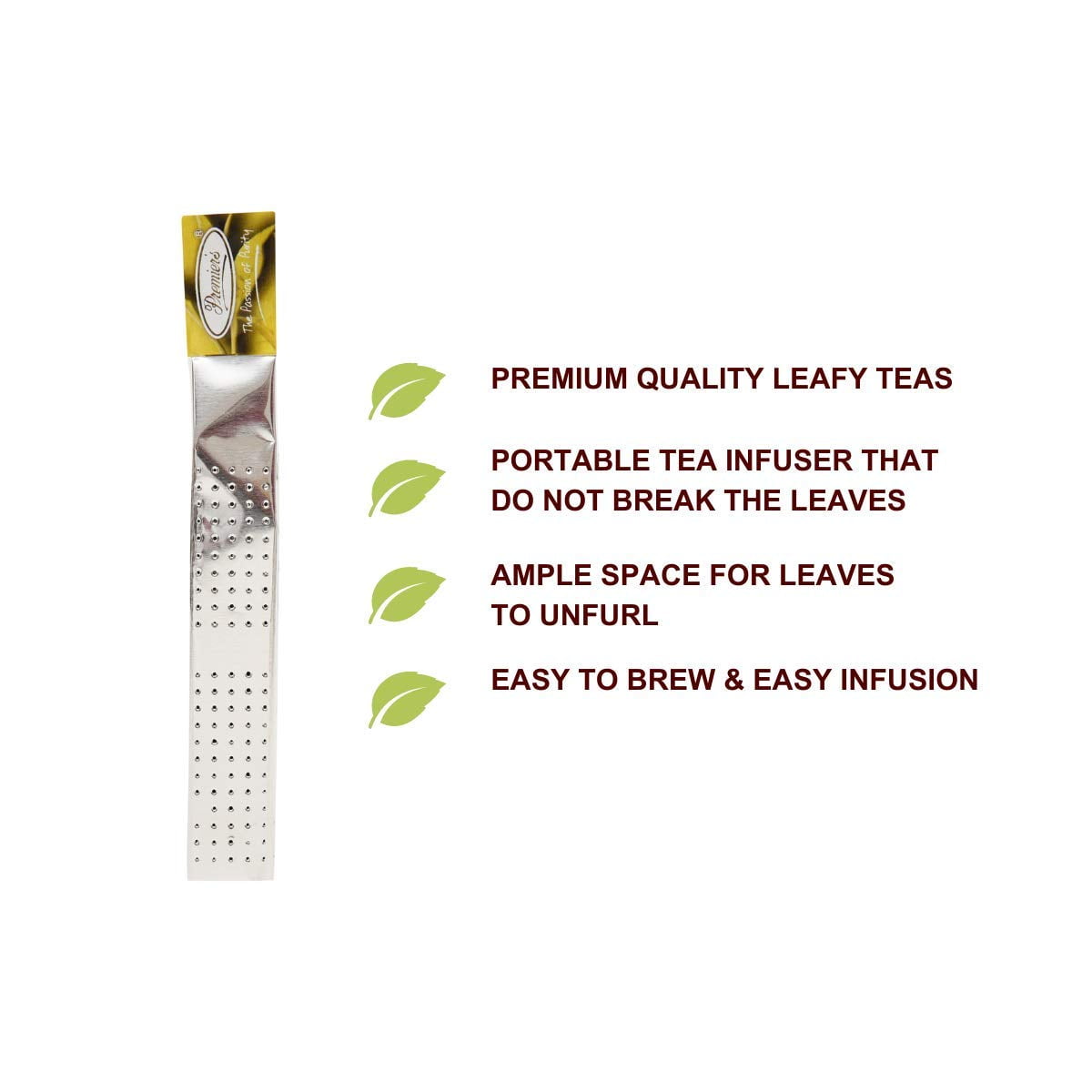 GREEN JASMIN TEA, Silver Magic Tea Wands - 12 Sticks/Box