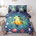 thumbnail image 1 of YST Sea Turtle Bedding Set, Queen, 7-Piece, Ocean Theme, Mermaid Tails, Polyester, Bed in a Bag, 1 of 5