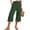 Army Green, variant on Capri Pants for Women Wide Leg Palazzo Casual Lounge Pant Summer Capris Pants with Pockets Khaki XL(XL)
