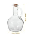 thumbnail image 2 of ACDANC Olive Oil Cruet Syrup Glass Jars Salad Dressing Bottle Transparent Container Kitchen Seasoning Holder, 2 of 7